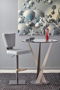 pub table and metal modern bar stool
